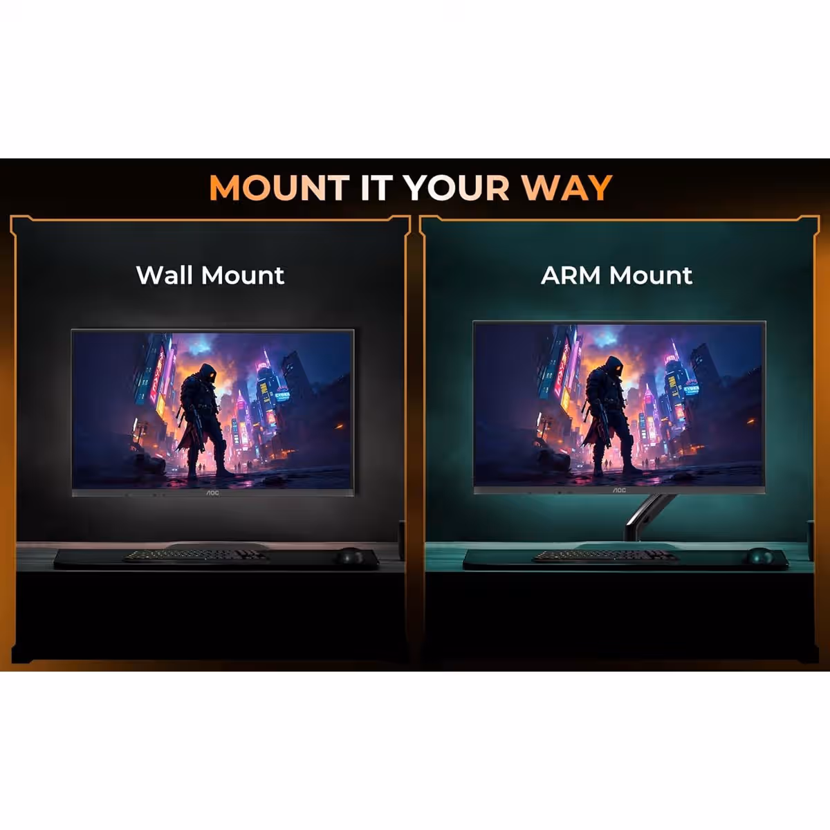 AOC 21.45" 22B30HM2 FHD 120Hz 1ms VA Gaming Monitor