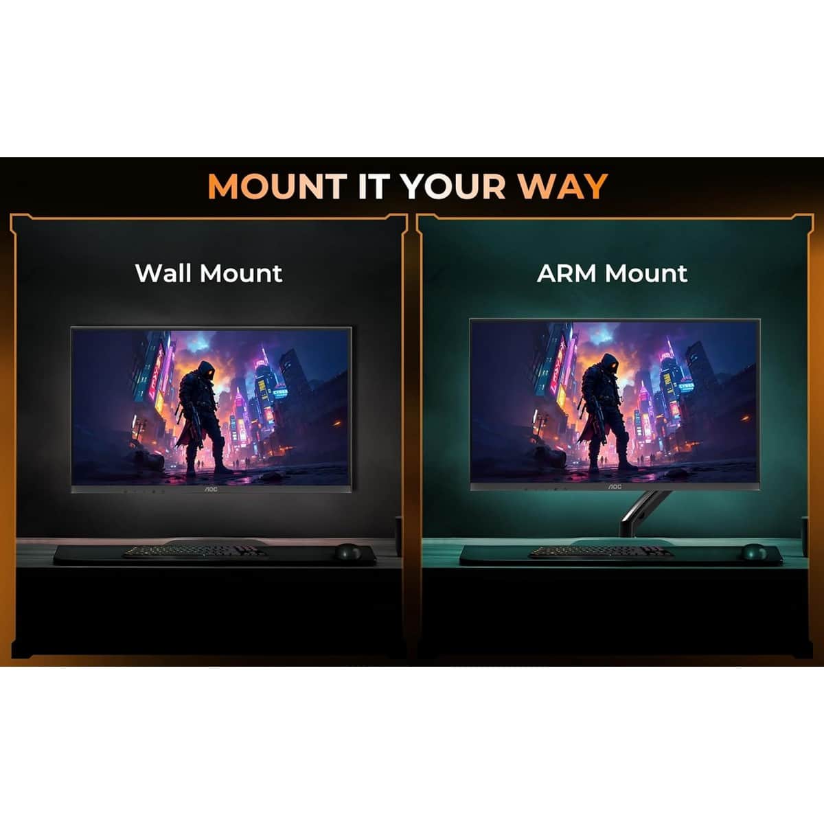 AOC 21.45" 22B30HM2 FHD 120Hz 1ms VA Gaming Monitor