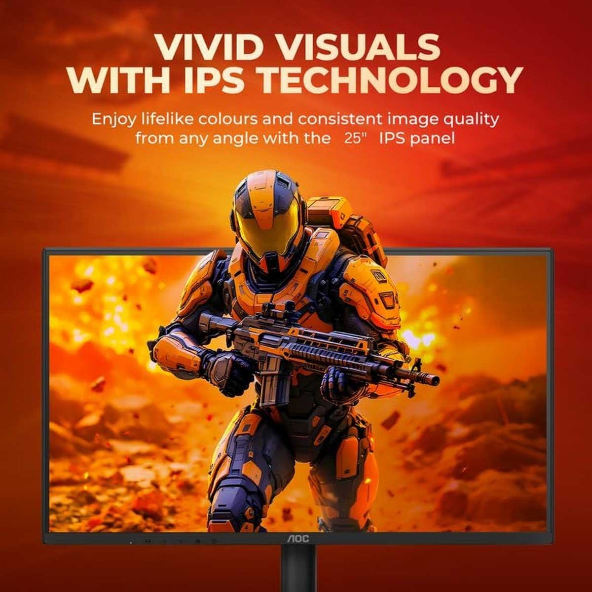 AOC 24.5" 25B36X 144Hz 0.5ms HDR10 Adaptive Sync IPS Gaming Monitor