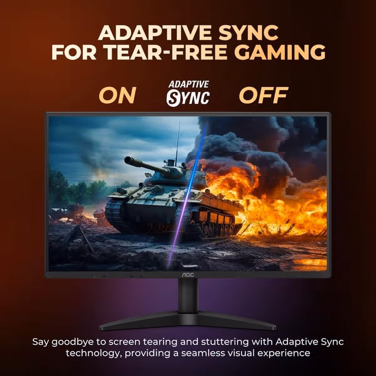 AOC 24.5" 25B36X 144Hz 0.5ms HDR10 Adaptive Sync IPS Gaming Monitor