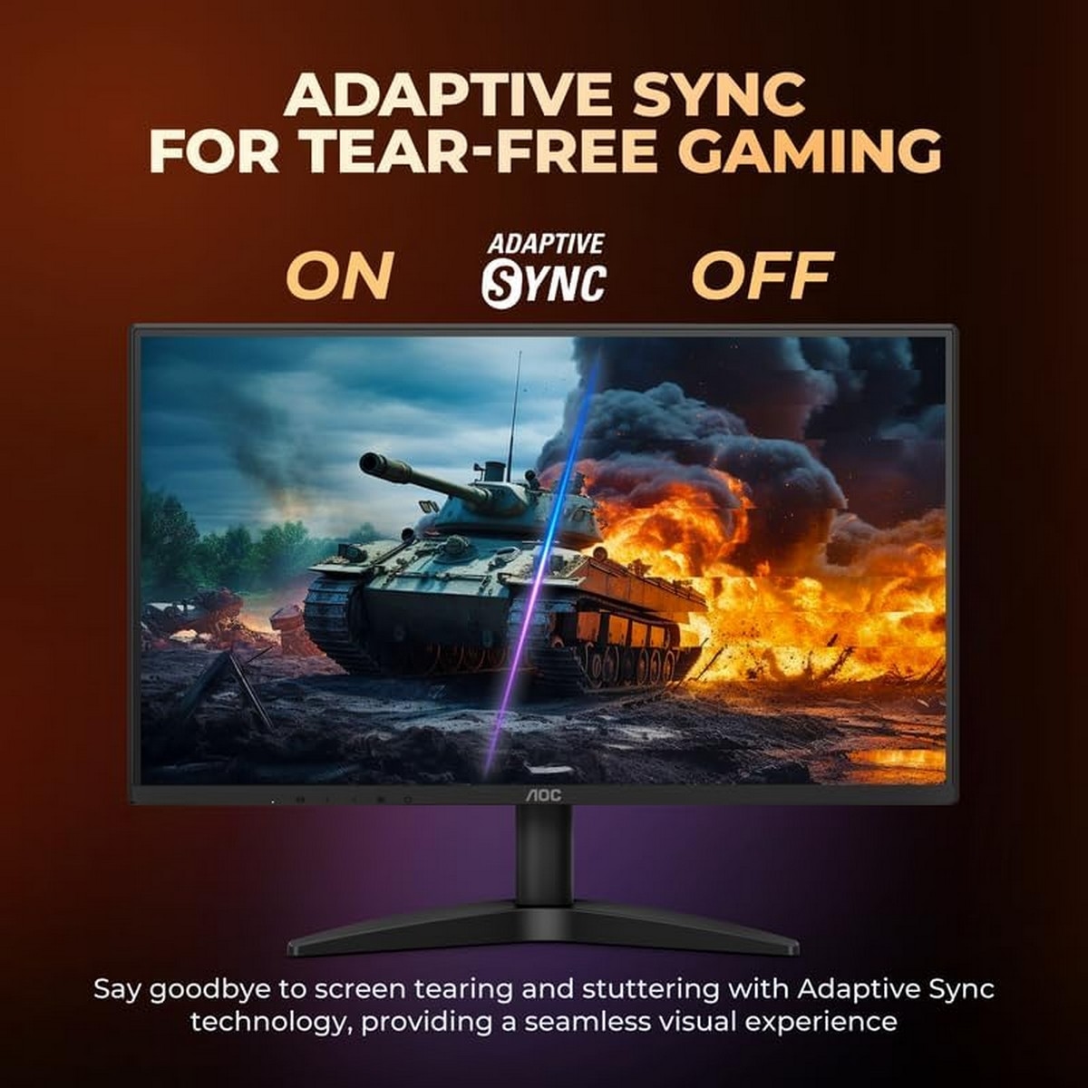 AOC 24.5" 25B36X 144Hz 0.5ms HDR10 Adaptive Sync IPS Gaming Monitor