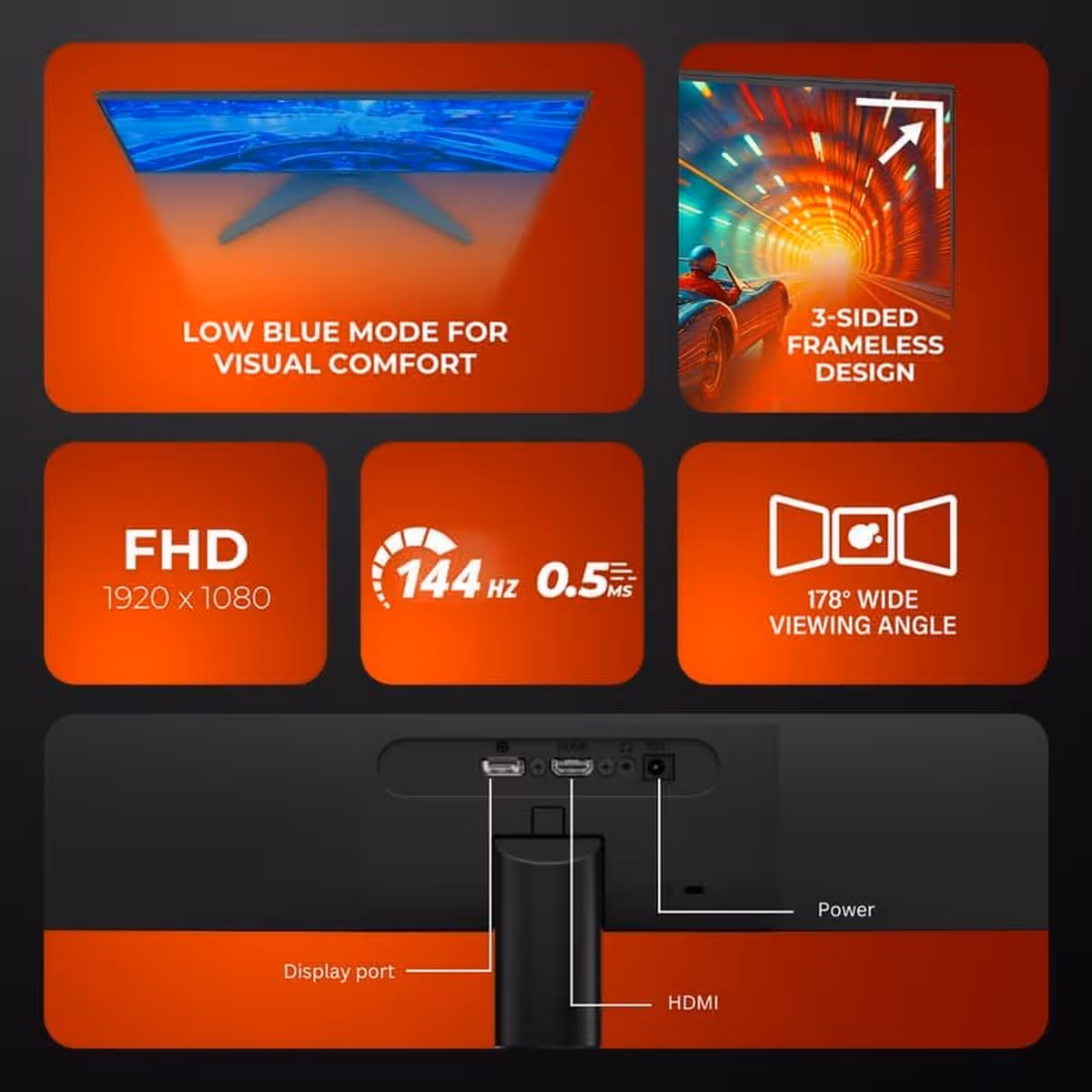 AOC 24.5" 25B36X 144Hz 0.5ms HDR10 Adaptive Sync IPS Gaming Monitor