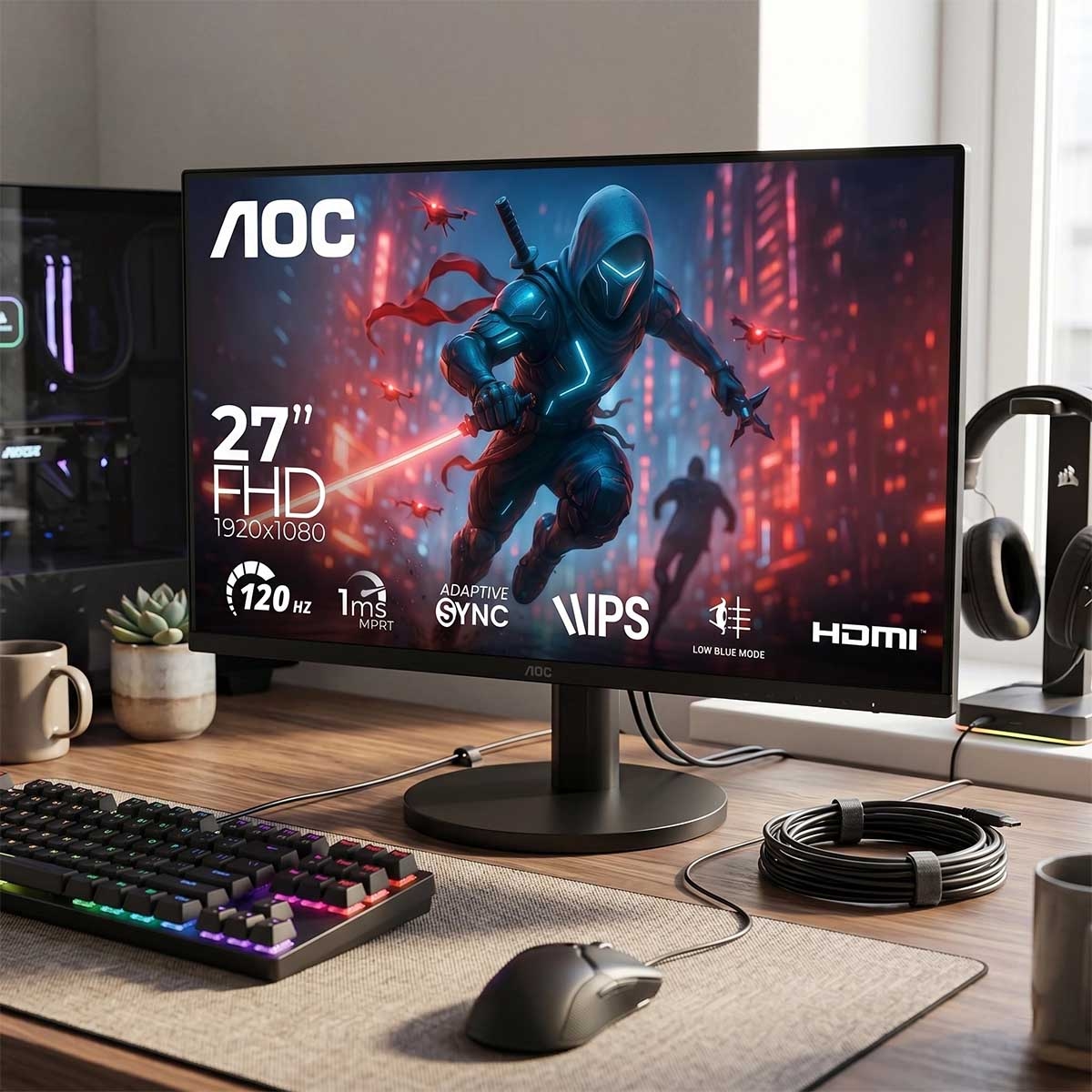 AOC 27" 27B3HA3 FHD 120Hz 1ms IPS Gaming Monitor