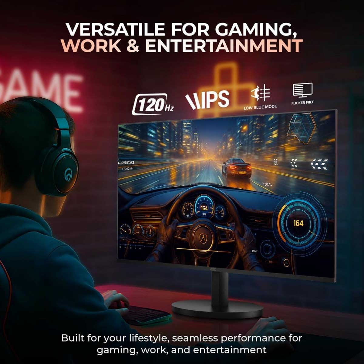 AOC 27" 27B3HA3 FHD 120Hz 1ms IPS Gaming Monitor