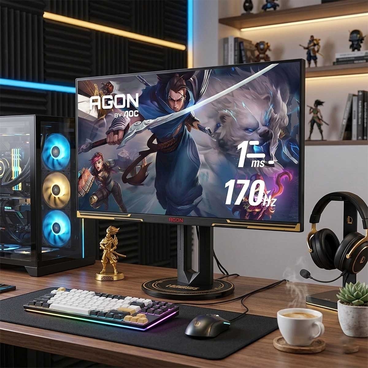 AOC 27" AG275QXL League of Legends Edition QHD 170Hz 1ms Agon Pro IPS Gaming Monitor