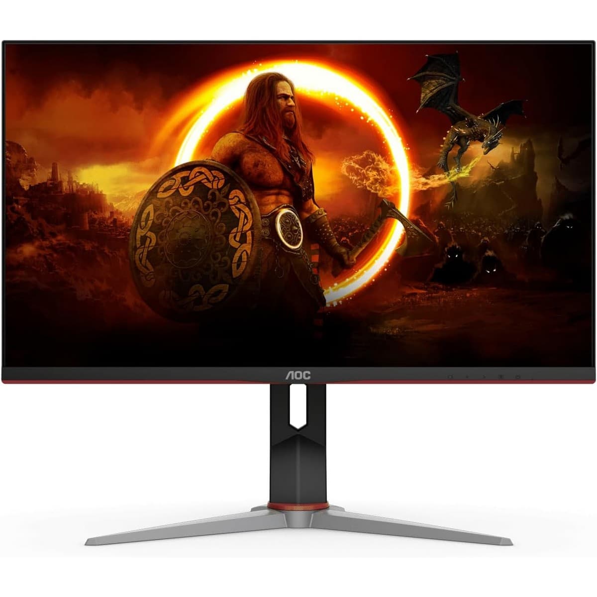 إيه أو سي شاشة ألعاب U28G2X/D مقاس 28 بوصة بدقة 4K UHD وتردد 144Hz وزمن استجابة 1ms ولوحة IPS