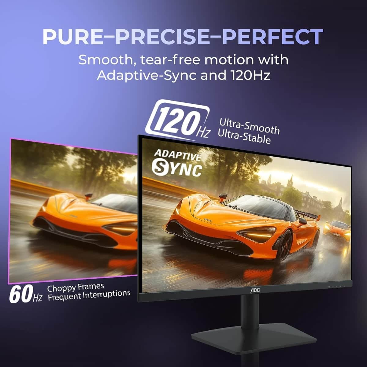 AOC Black 21.45" FHD 120Hz 1ms IPS Gaming Monitor
