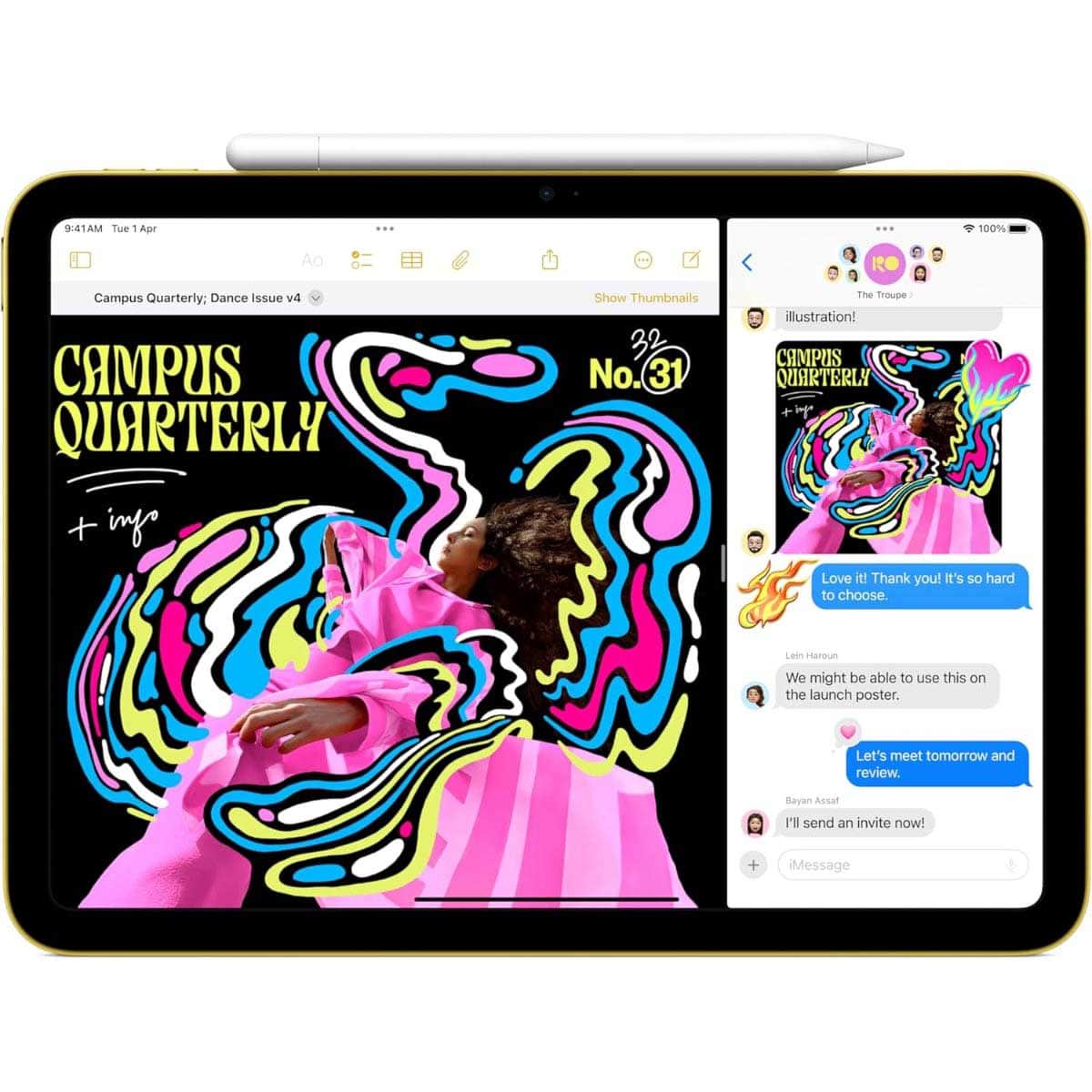 Apple 11" iPad A16 Wi-Fi (128GB), International Version - Yellow