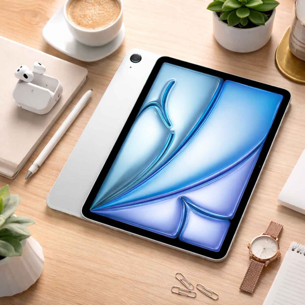 أبل آيباد إير M2 11 انش واي فاي جهاز لوحي 128 جيجابايت أزرق