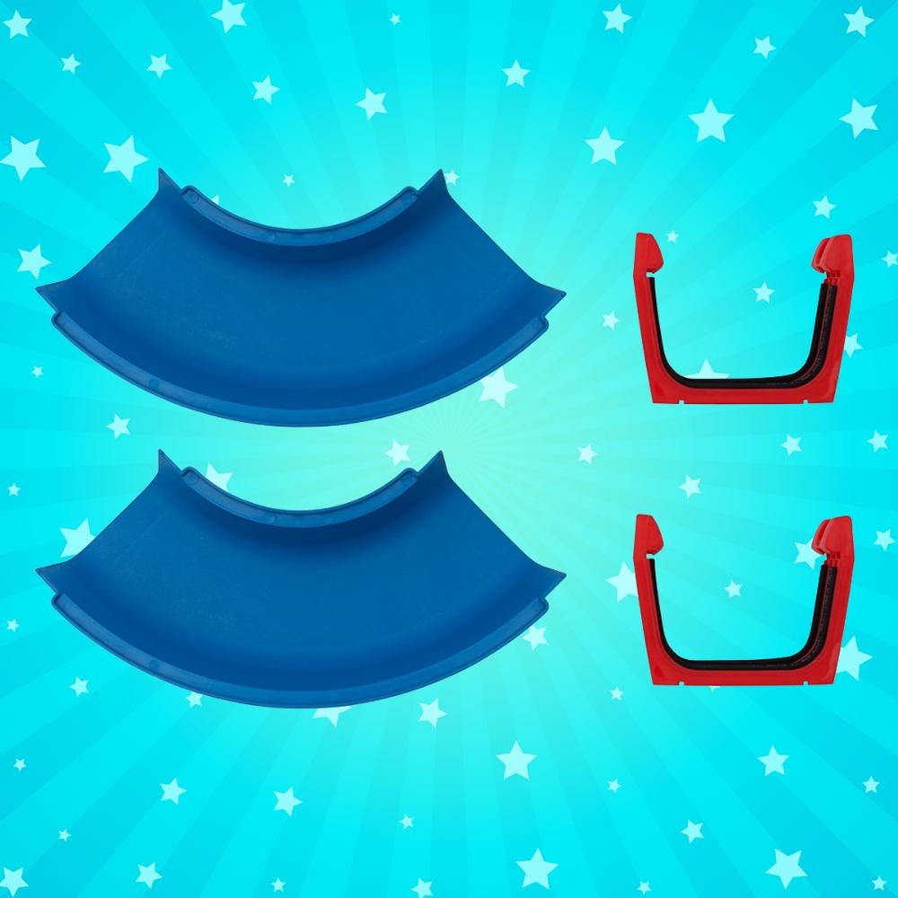 أكوابلاي مجموعة تمديد منحنيات وموصلات للجنسين، 3-4 سنوات، مجموعة من 2