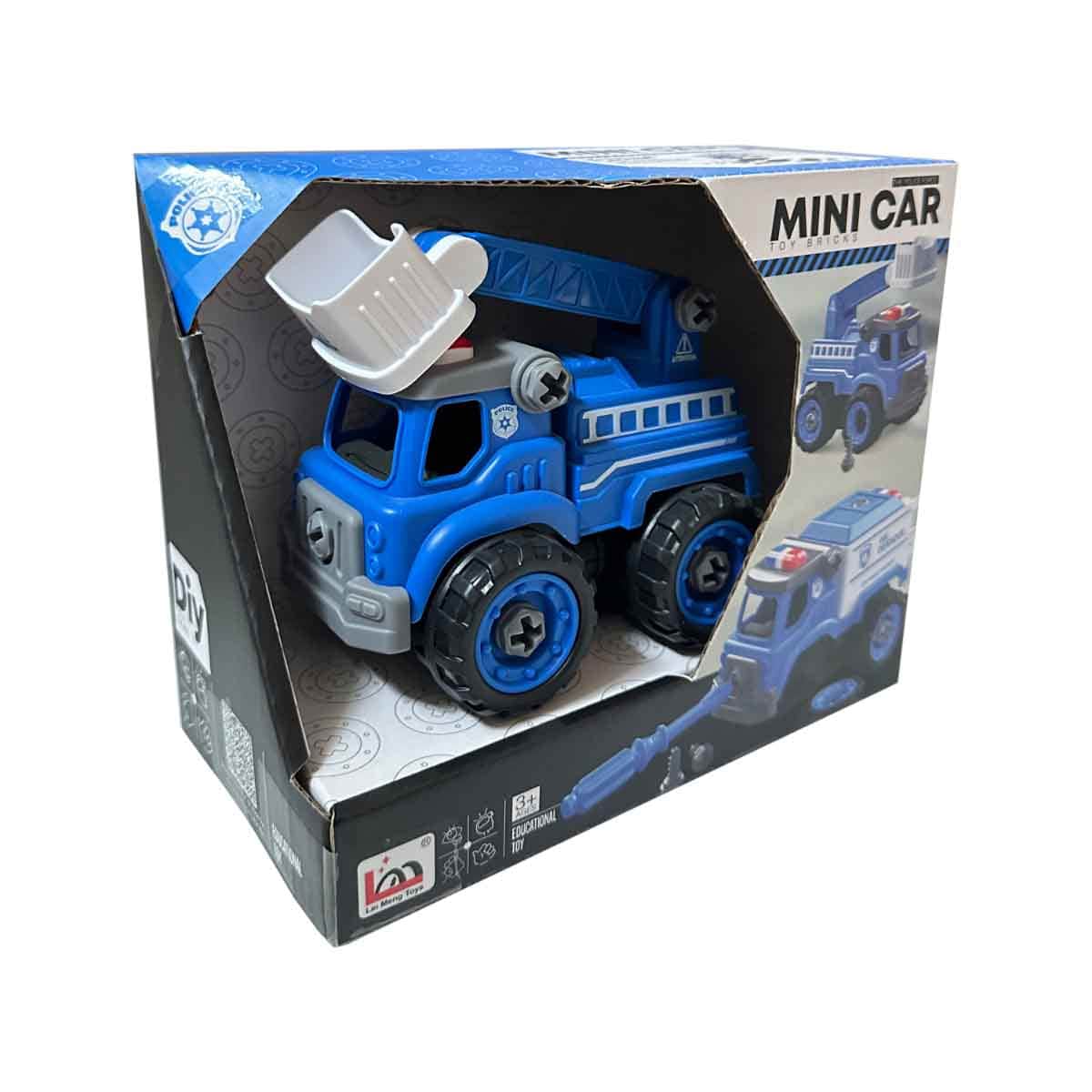 Lei Meng Toys Mini Car DIY Toy Bricks Water Rescue Truck Unisex, 3-4 Years