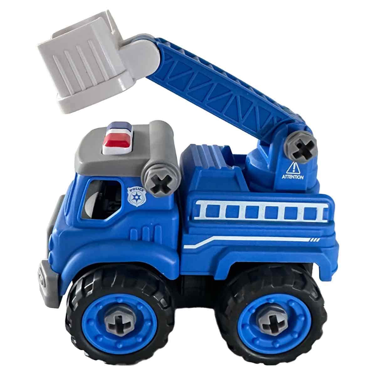 Lei Meng Toys Mini Car DIY Toy Bricks Water Rescue Truck Unisex, 3-4 Years