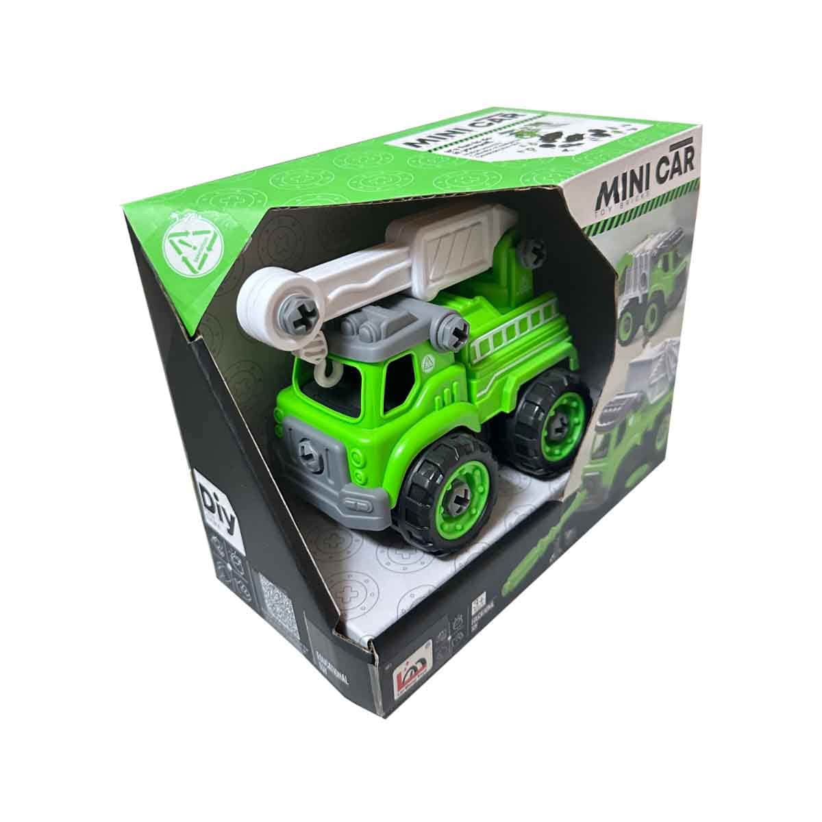Lei Meng Toys Mini Car DIY Toy Bricks Waste Management Truck Unisex, 3-4 Years