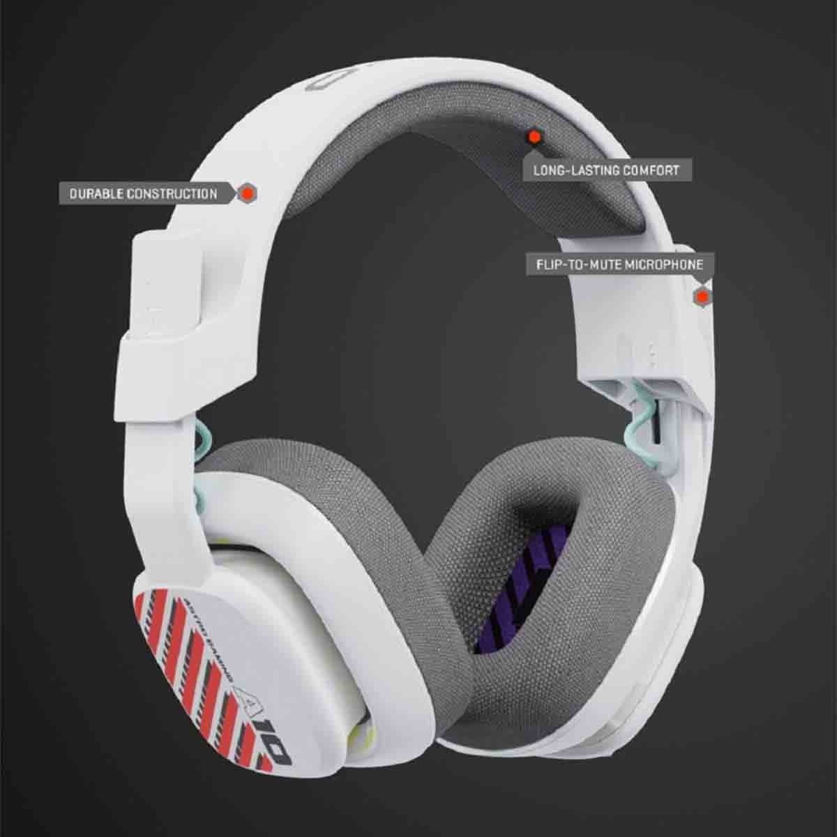 Astro A10 Gen 2 Cross-Platform White Wired Gaming Headset