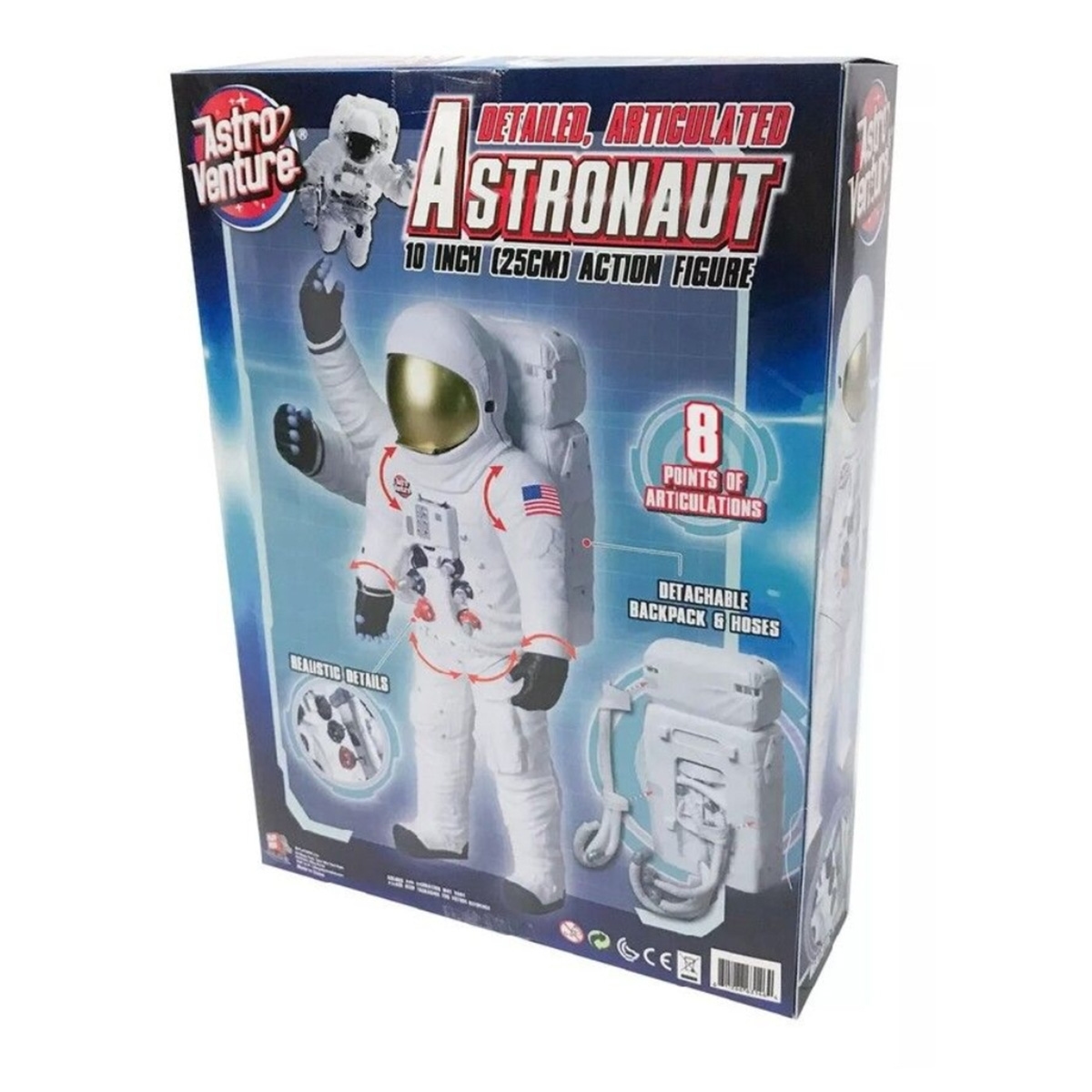 Astro Venture 10" Astronaut Figure Boys, 5-7 Years