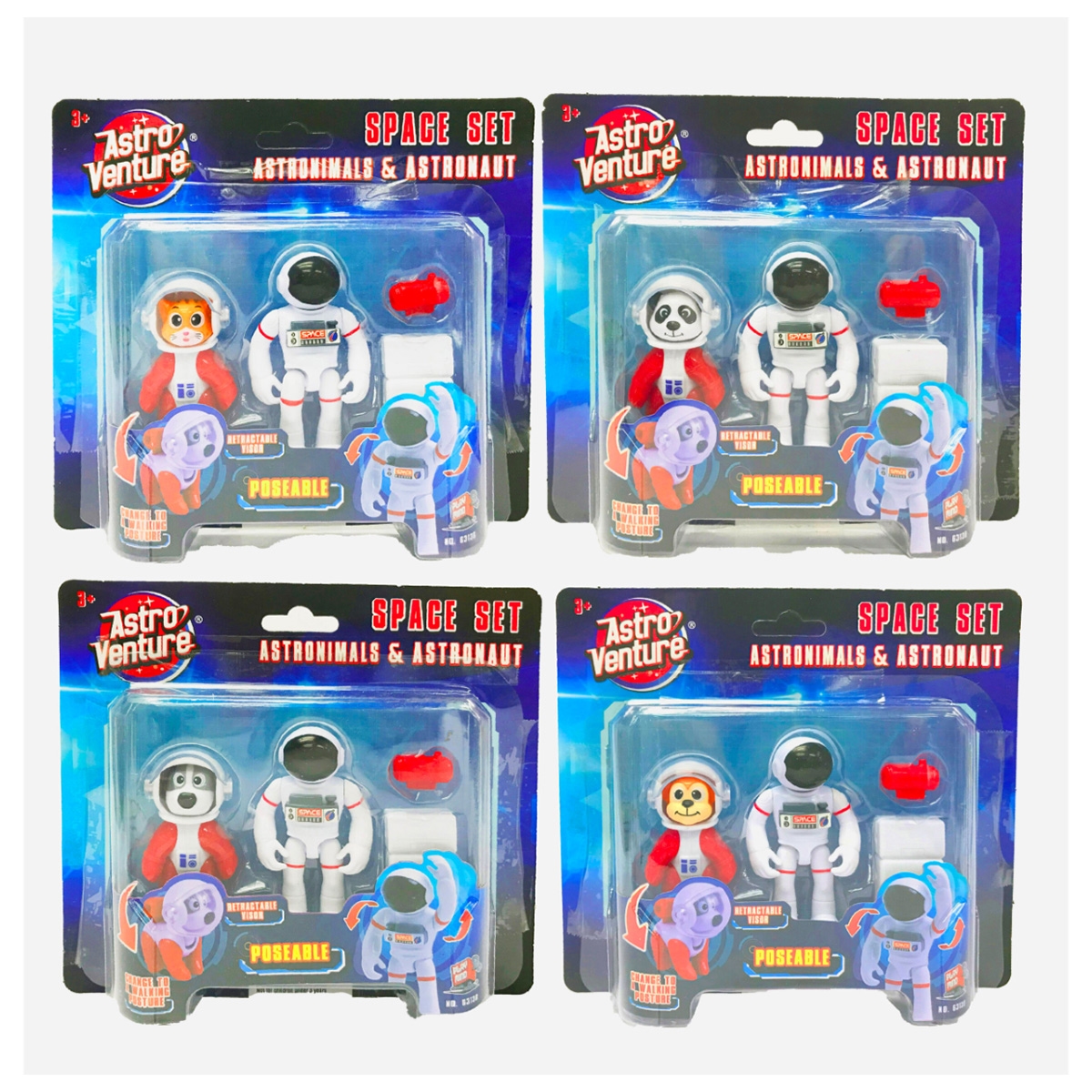 Astro Venture Assorted Astronimals & Astronaut Boys, 3-4 Years