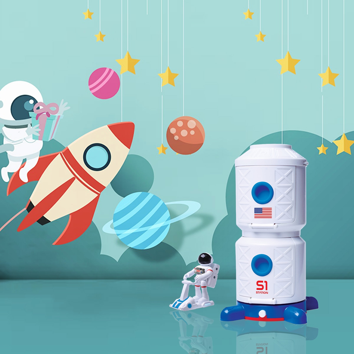 Astro Venture Space Station & Space Capsule Playset Boys, 3-4 Years