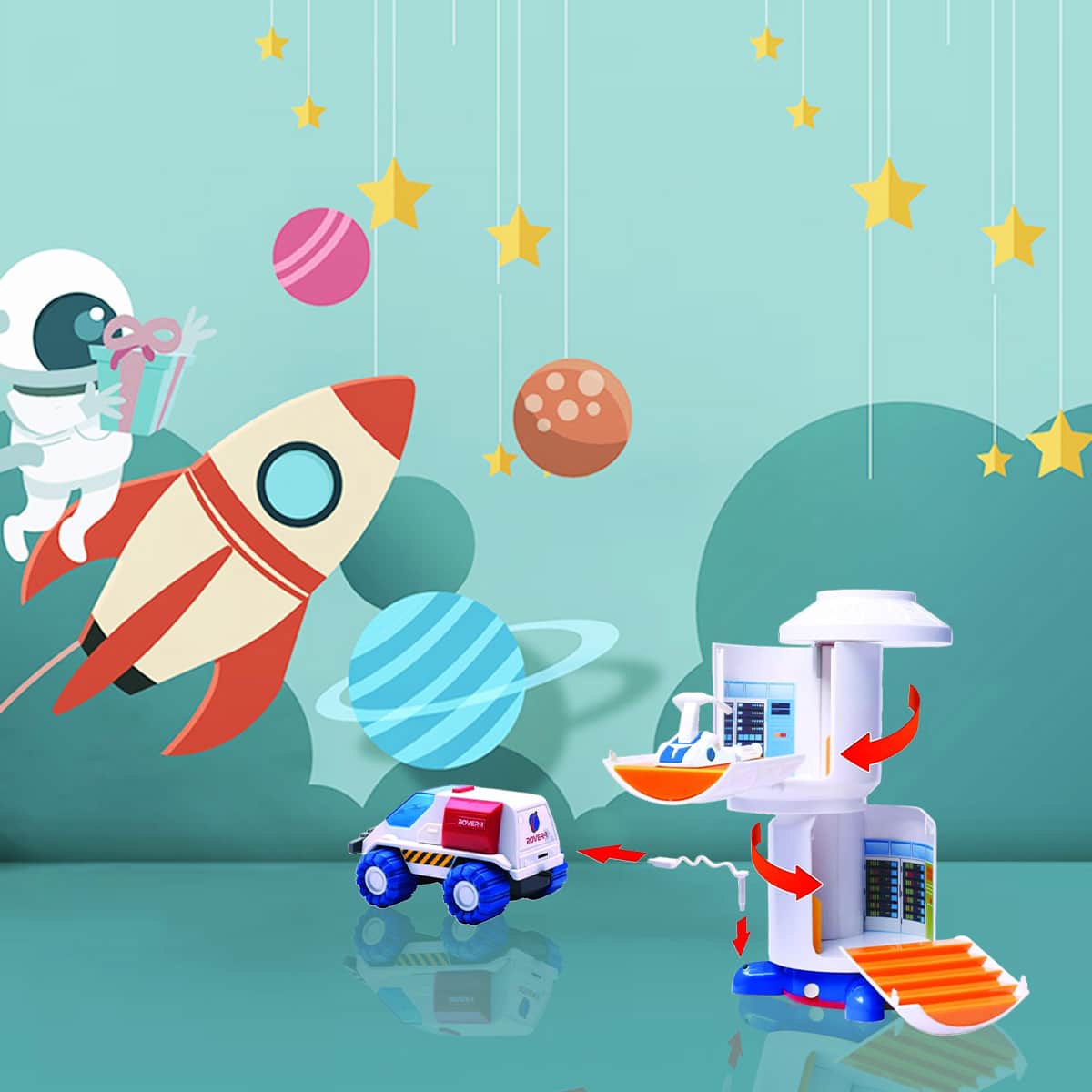 Astro Venture Space Toy Playset Boys, 3-4 Years