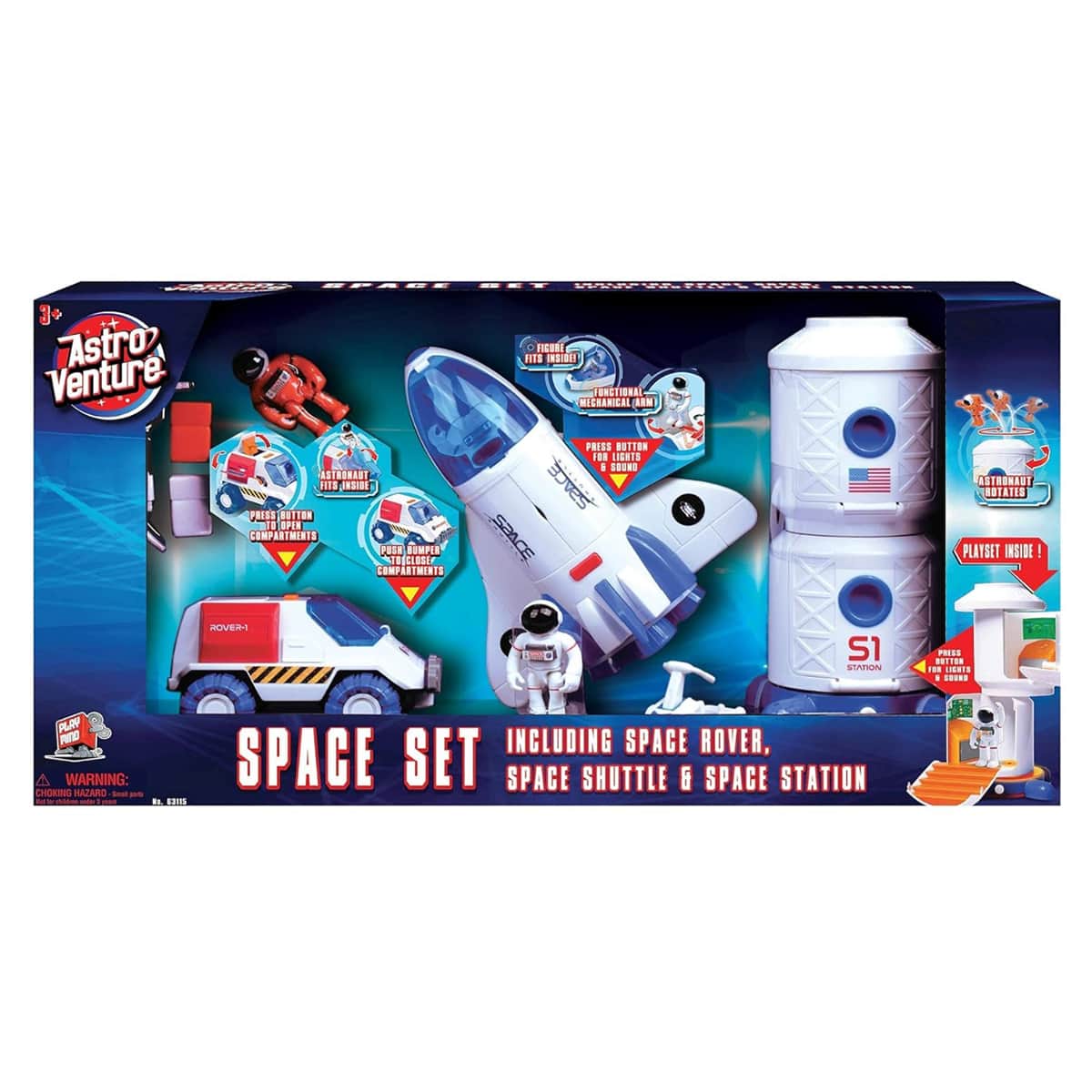 Astro Venture Space Toy Playset Boys, 3-4 Years