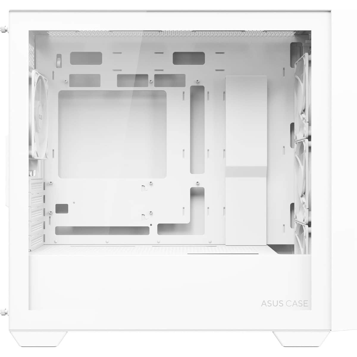 Asus A21 Plus White MicroATX PC Case with Pre-Installed ARGB Fan