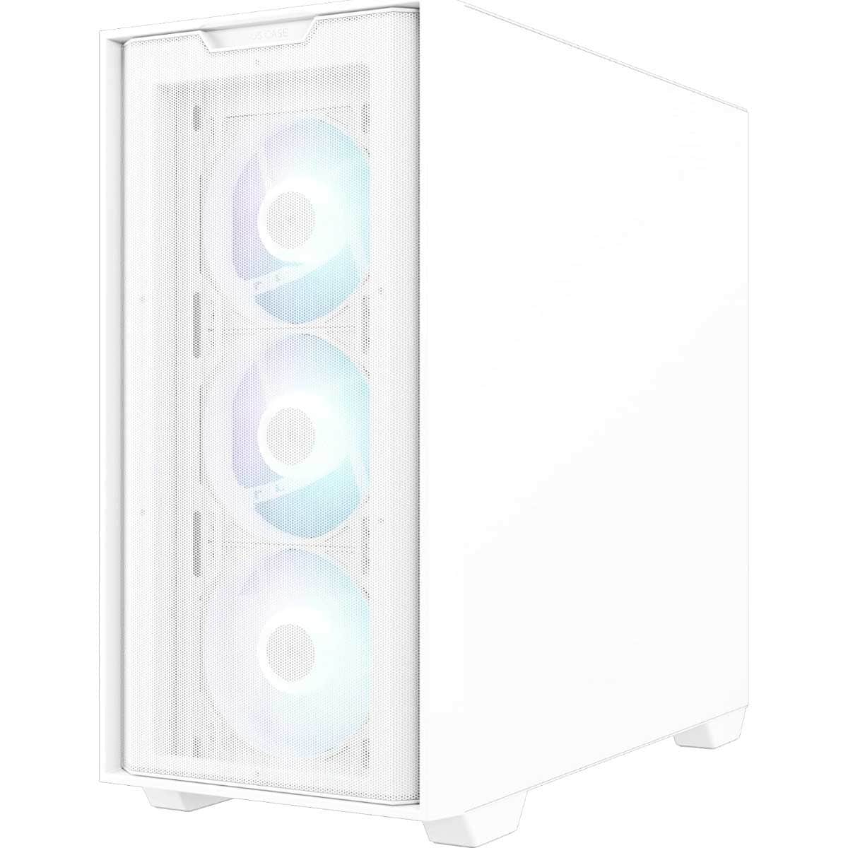 Asus A21 Plus White MicroATX PC Case with Pre-Installed ARGB Fan