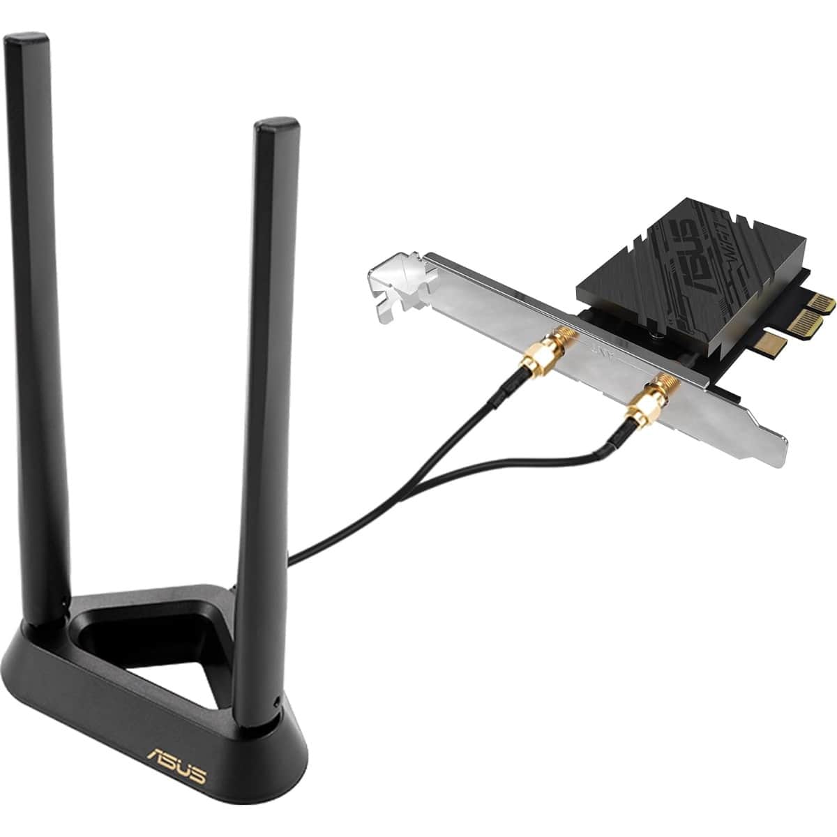 Asus PCE-BE6500 Wi-Fi 7 PCI-E Network Adapter with 2 External Antennas