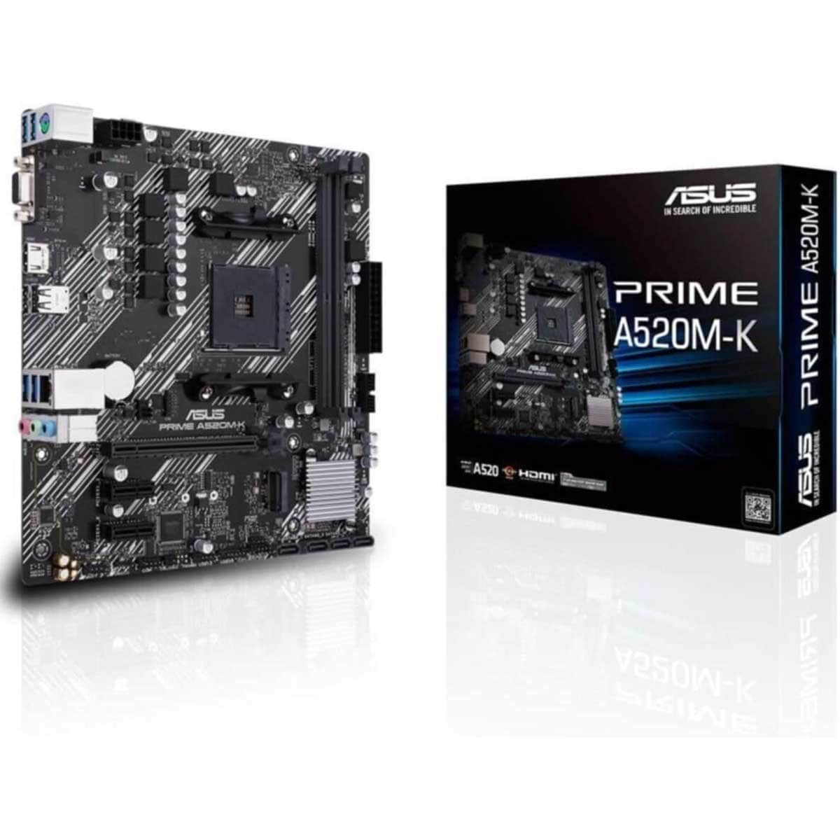 Asus Prime A520M-K AMD A520 M.2 1GB Ethernet MicroATX Motherboard