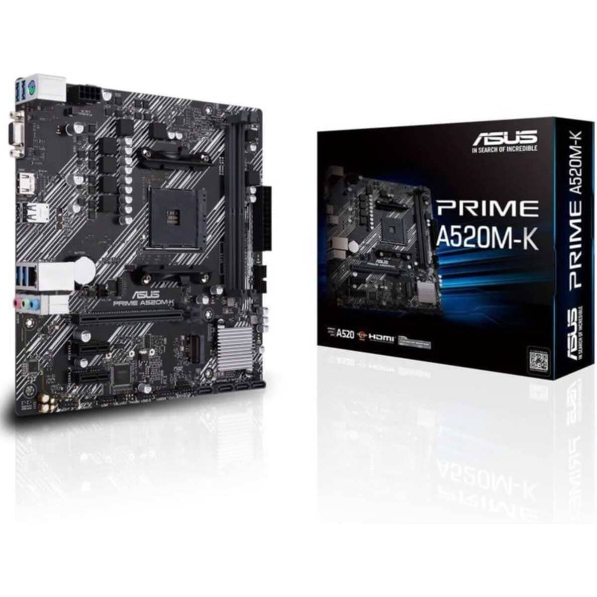 Asus Prime A520M-K AMD A520 M.2 1GB Ethernet MicroATX Motherboard