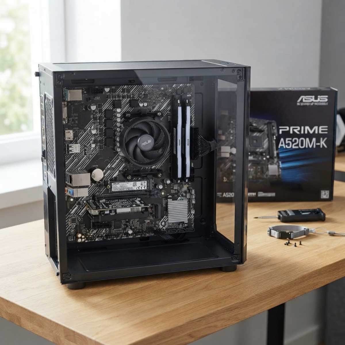 Asus Prime A520M-K AMD A520 M.2 1GB Ethernet MicroATX Motherboard
