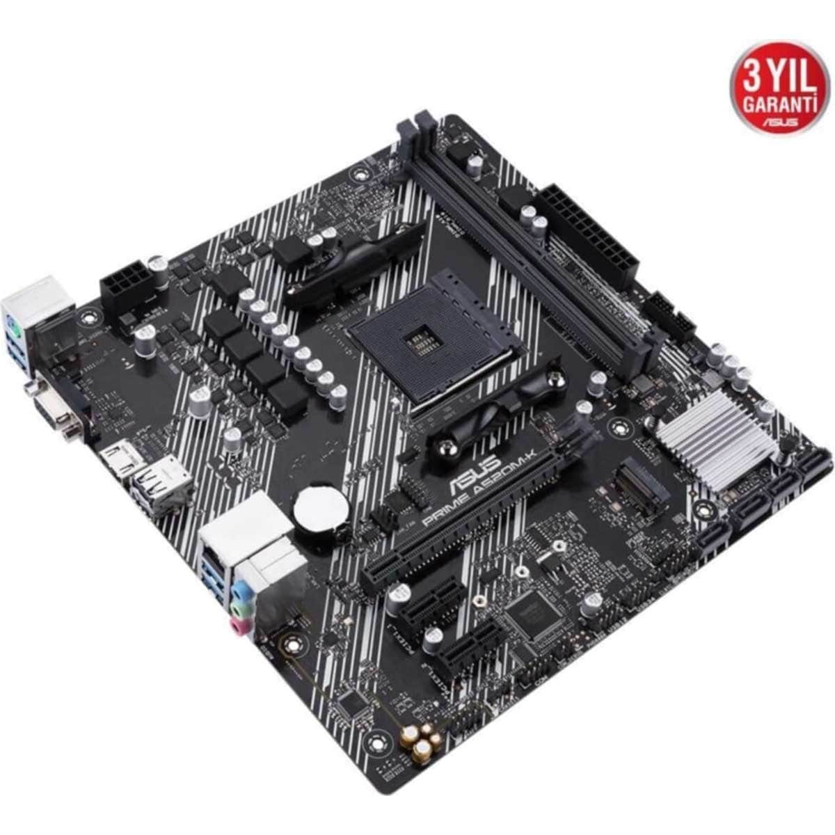 Asus Prime A520M-K AMD A520 M.2 1GB Ethernet MicroATX Motherboard