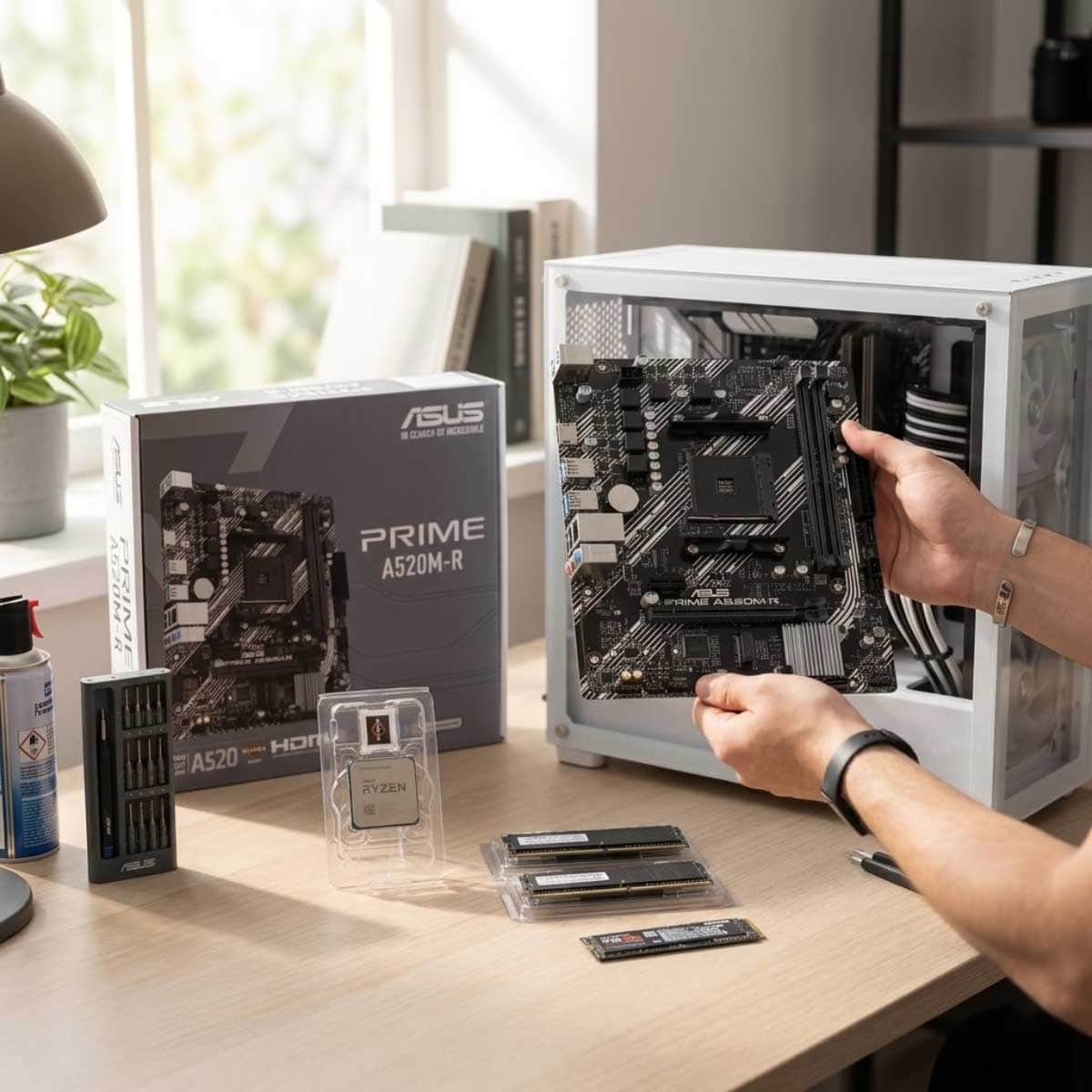 Asus Prime A520M-R AMD A520 M.2 1GB Ethernet MicroATX Motherboard