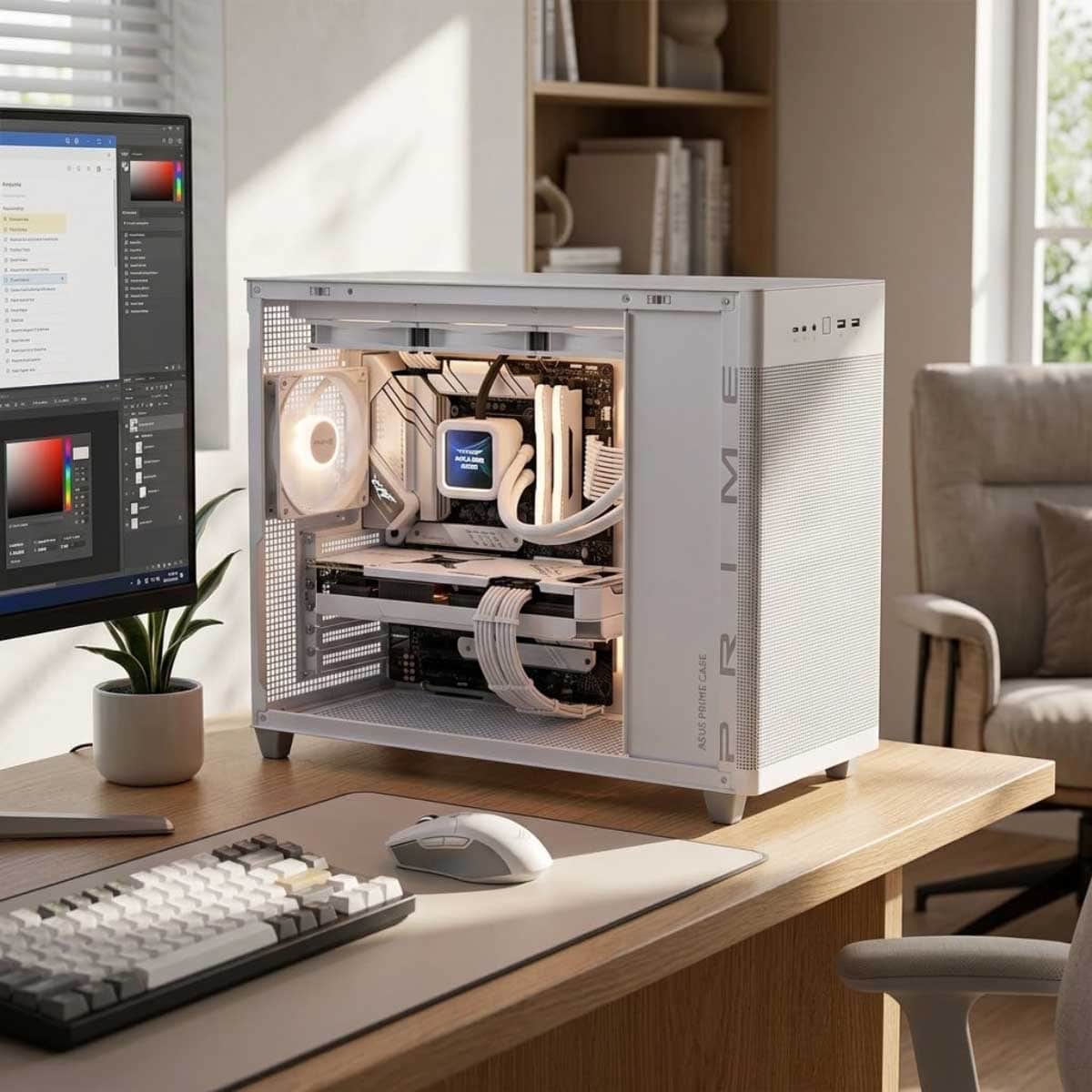 Asus Prime AP201 TG MicroATX PC Case