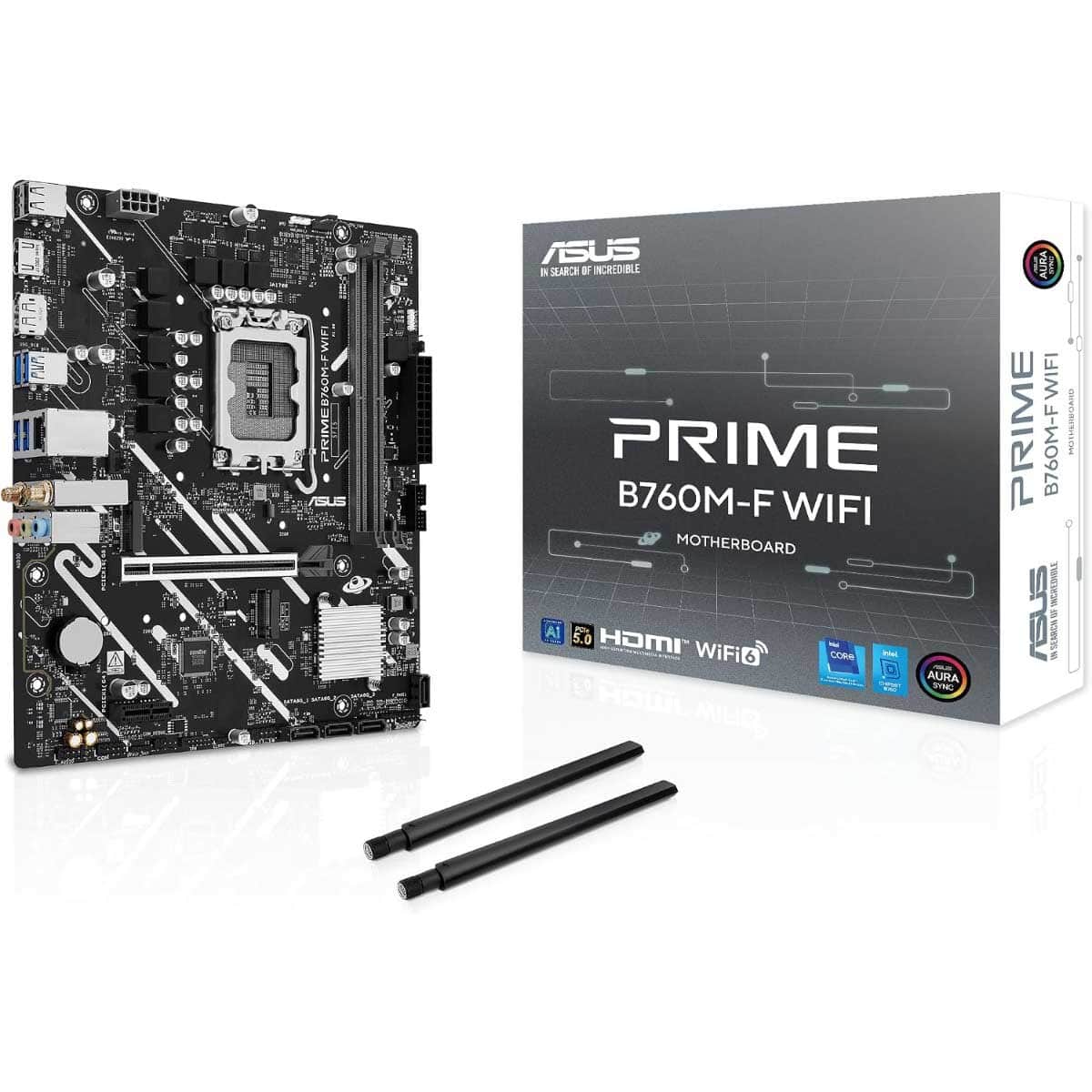 Asus Prime B760M-F Intel DDR5 Wi-Fi 6 MicroATX Motherboard