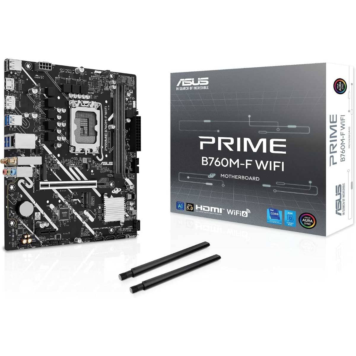 Asus Prime B760M-F Intel DDR5 Wi-Fi 6 MicroATX Motherboard