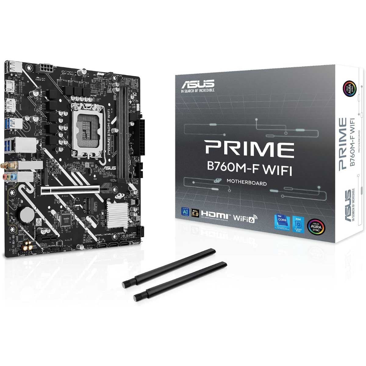 أسوس Prime B760M-F لوحة أم Intel DDR5 Wi-Fi 6 MicroATX