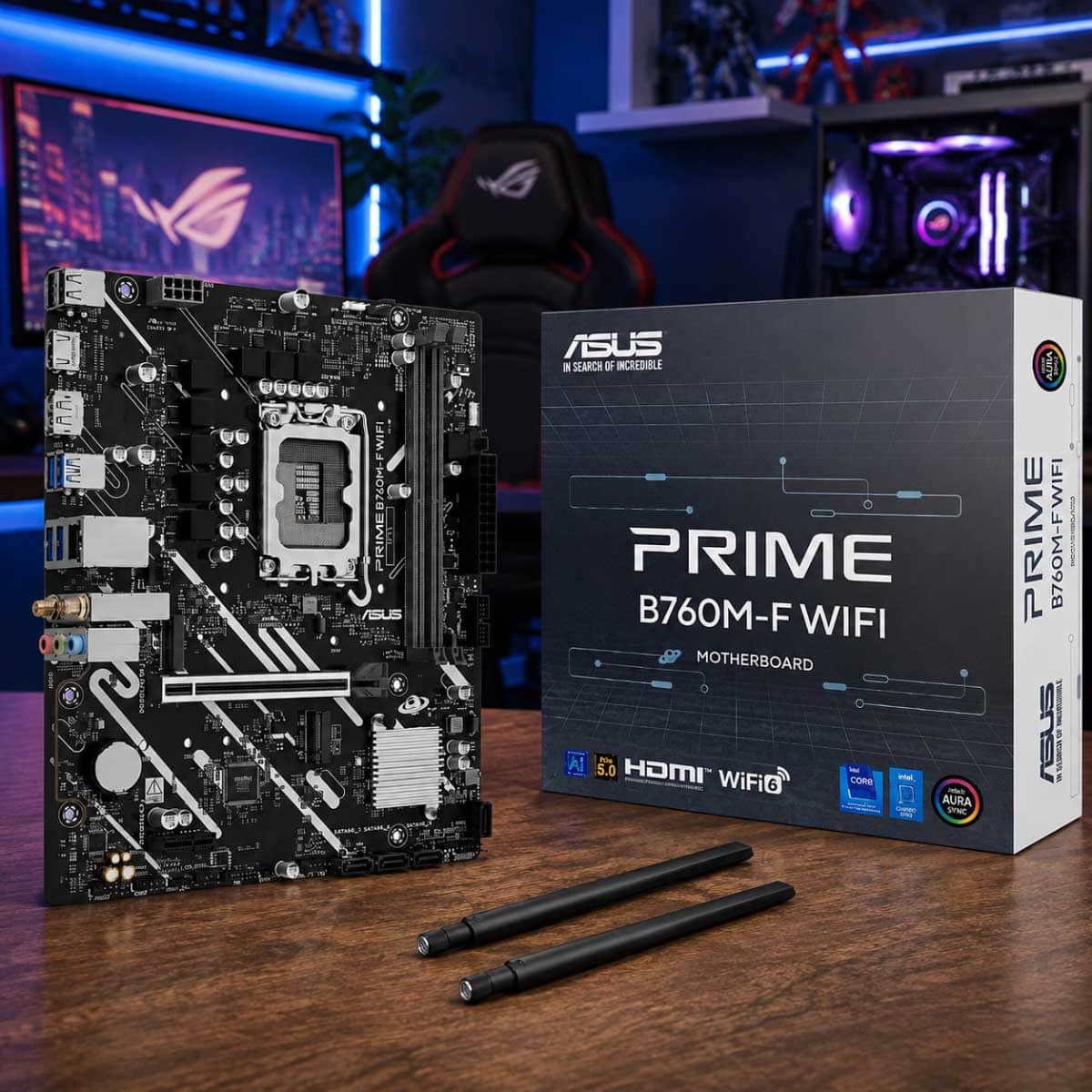 Asus Prime B760M-F Intel DDR5 Wi-Fi 6 MicroATX Motherboard
