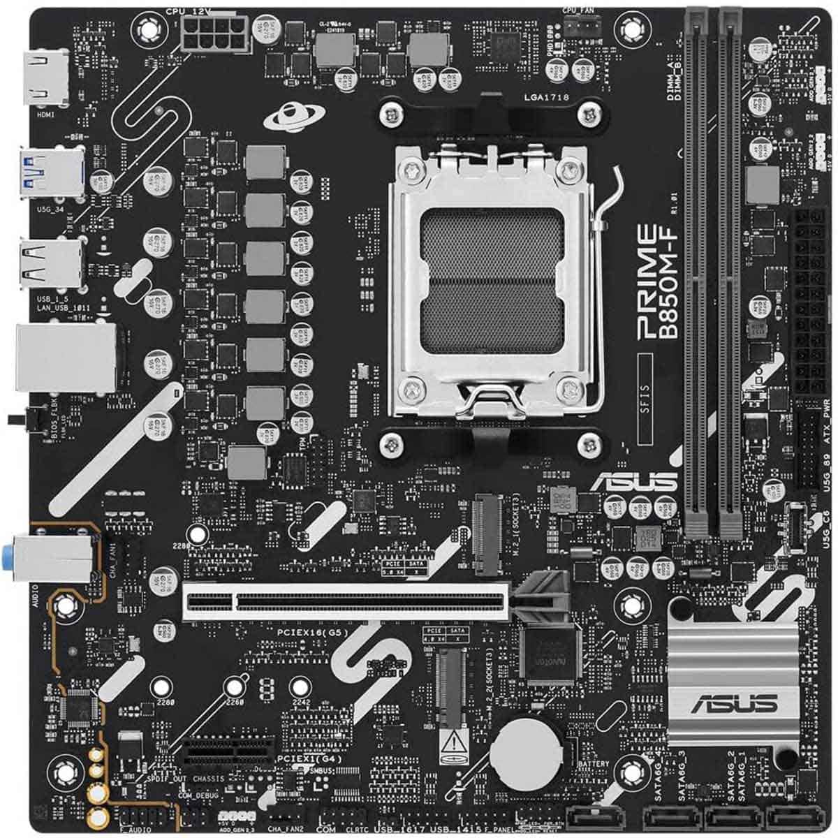 Asus Prime B850M-F AMD B850 MicroATX Motherboard