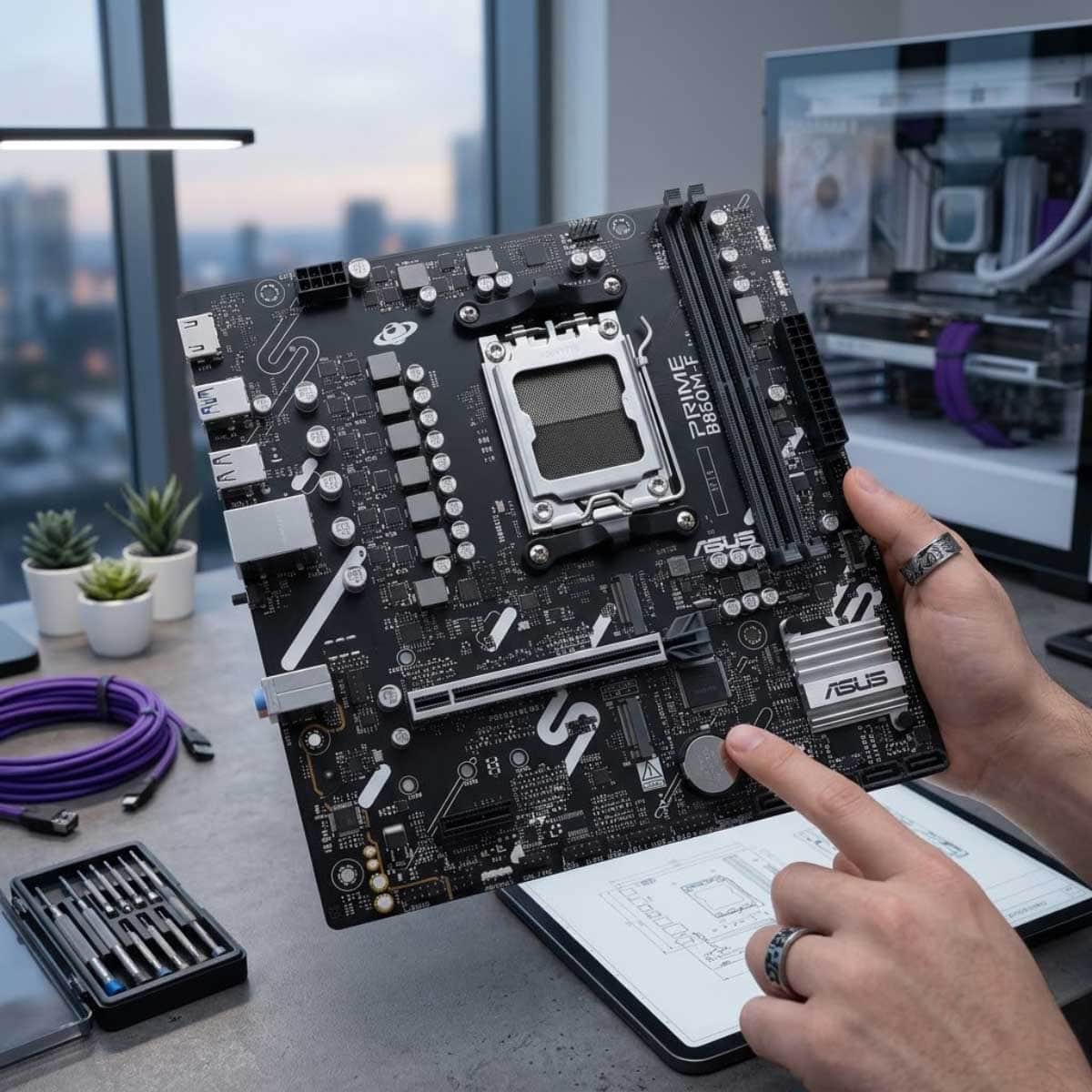 Asus Prime B850M-F AMD B850 MicroATX Motherboard