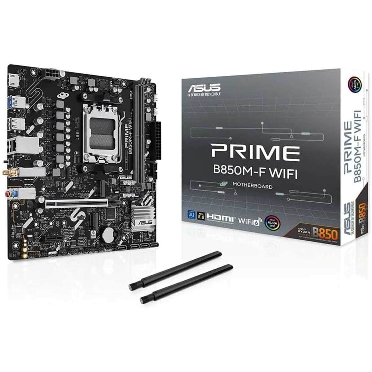 Asus Prime B850M-F AMD B850 MicroATX Motherboard with Wi-Fi