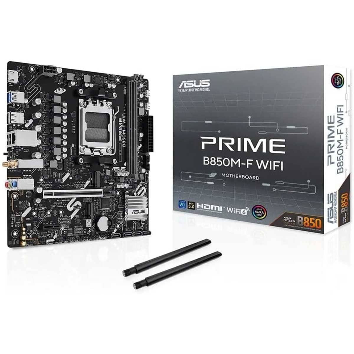 Asus Prime B850M-F AMD B850 MicroATX Motherboard with Wi-Fi