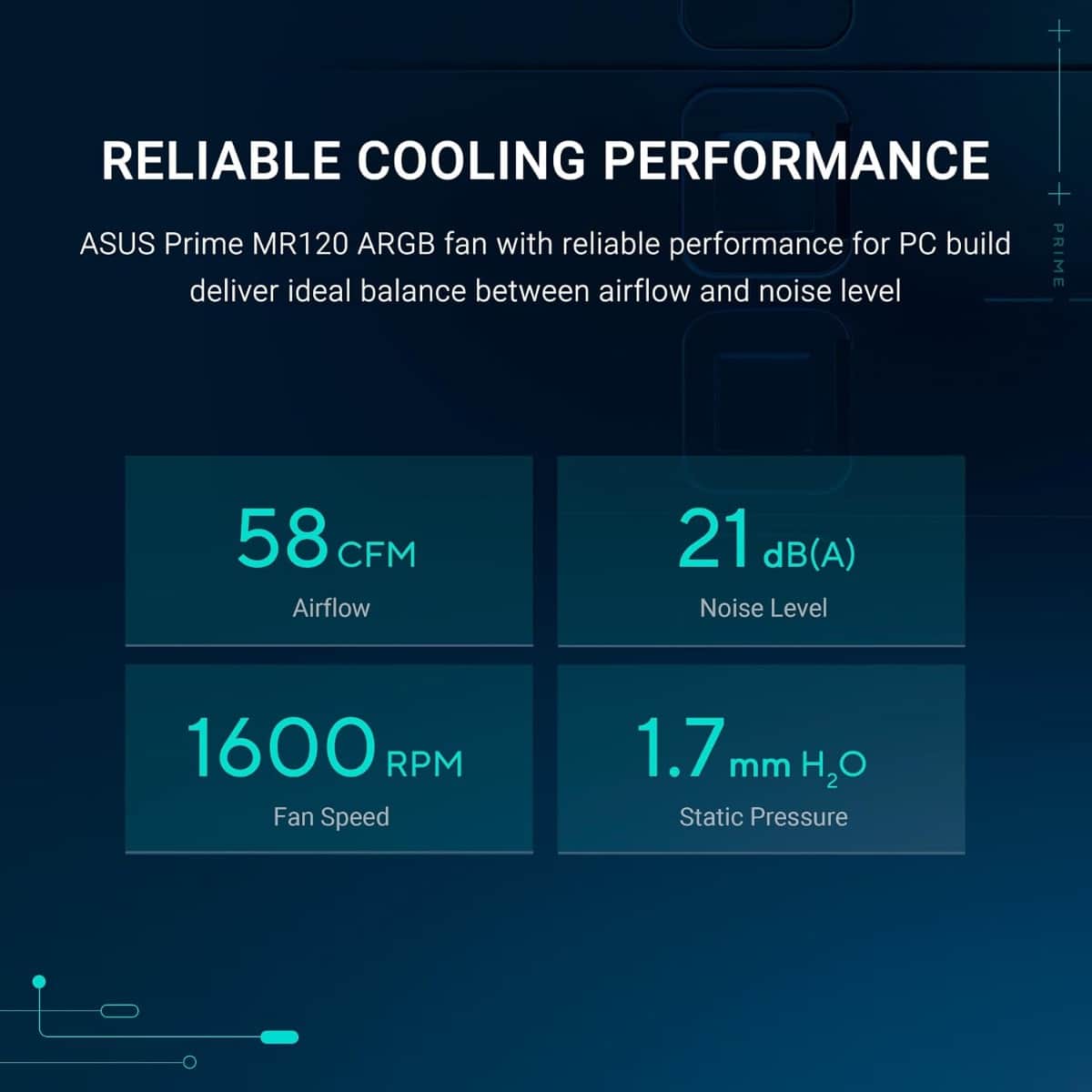 Asus Prime Triple Pack MR120 ARGB Fan