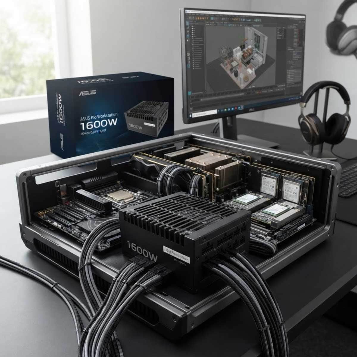Asus Pro Workstation 1600W Platinum Modular Power Supply Unit