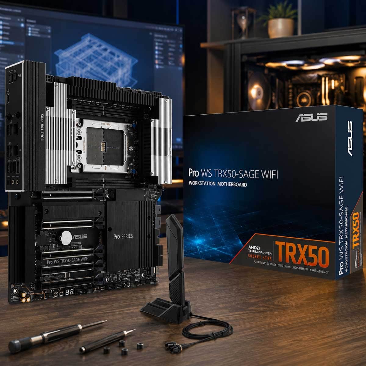 Asus Pro Workstation TRX50-SAGE Wi-Fi AMD Motherboard