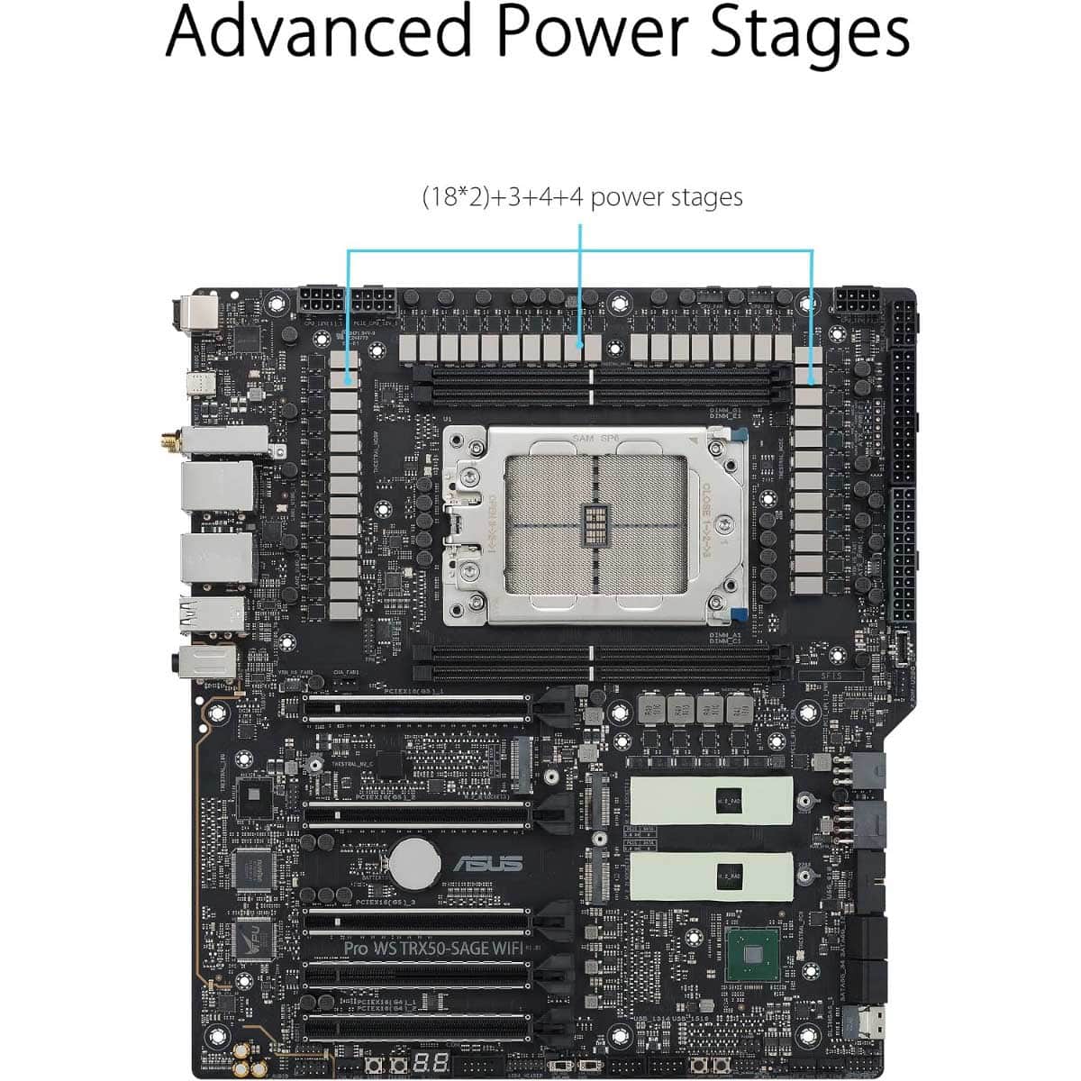 Asus Pro Workstation TRX50-SAGE Wi-Fi AMD Motherboard