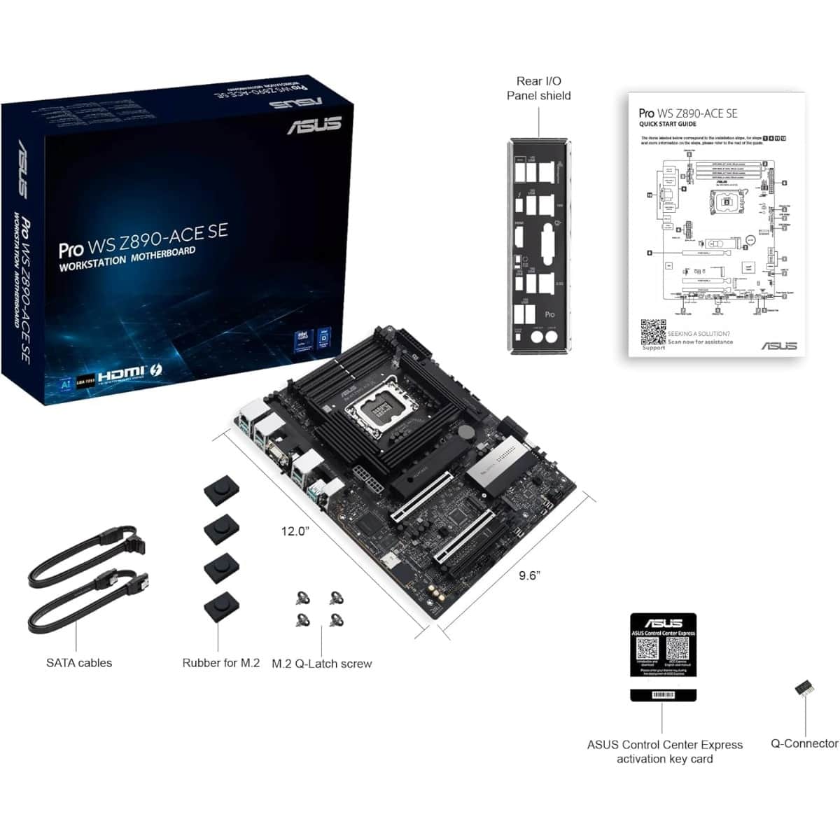 Asus Pro Workstation Z890-ACE SE Motherboard with Wi-Fi