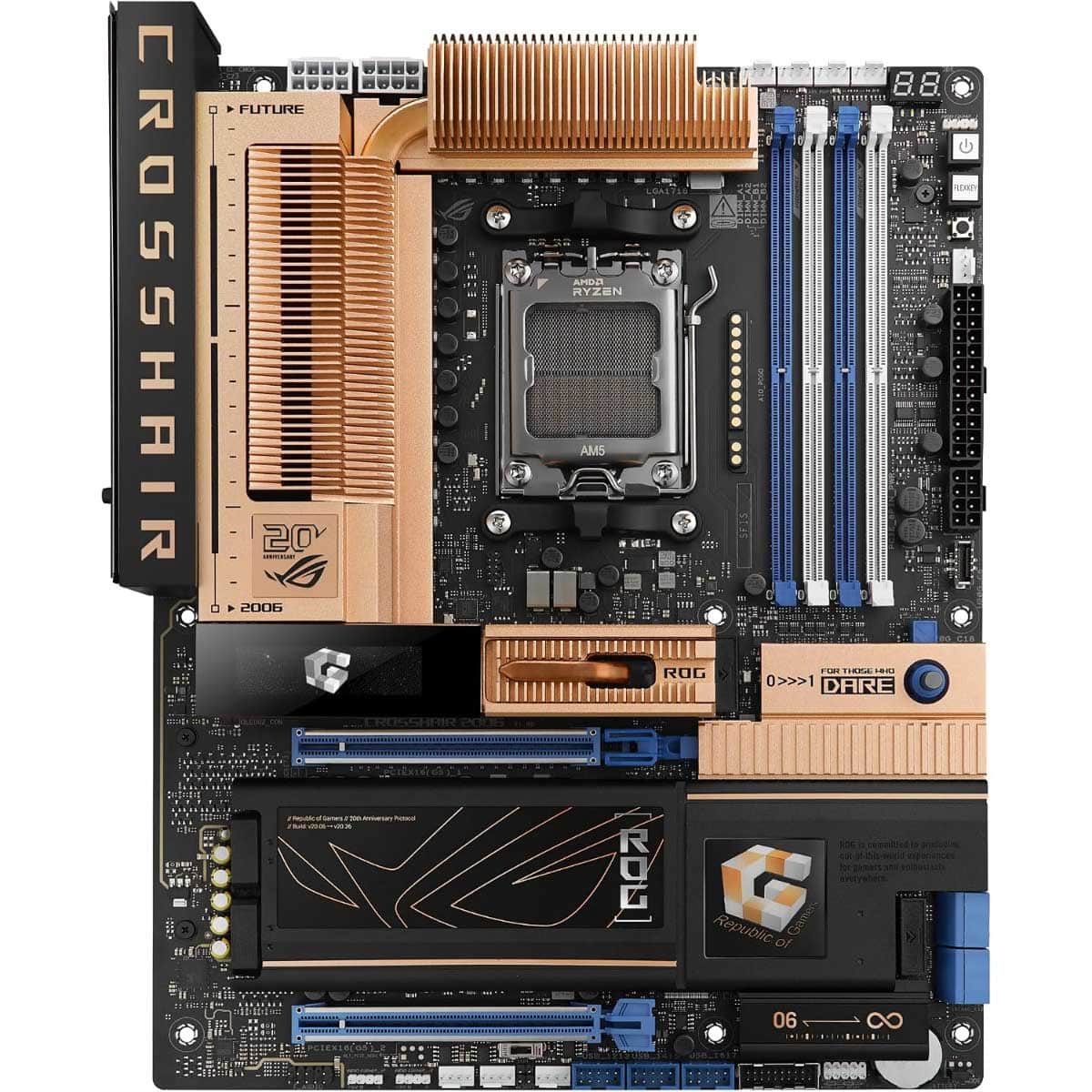 Asus ROG Crosshair 2006 X870E Wi-Fi 7 AMD ATX Motherboard
