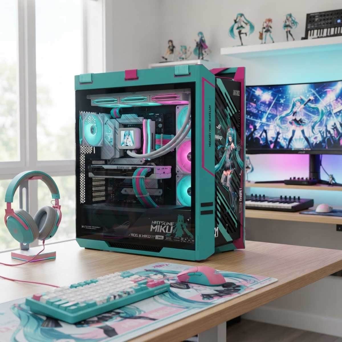 Asus ROG Strix Helios II Hatsune Miku Edition ATX Mid-Tower PC Case
