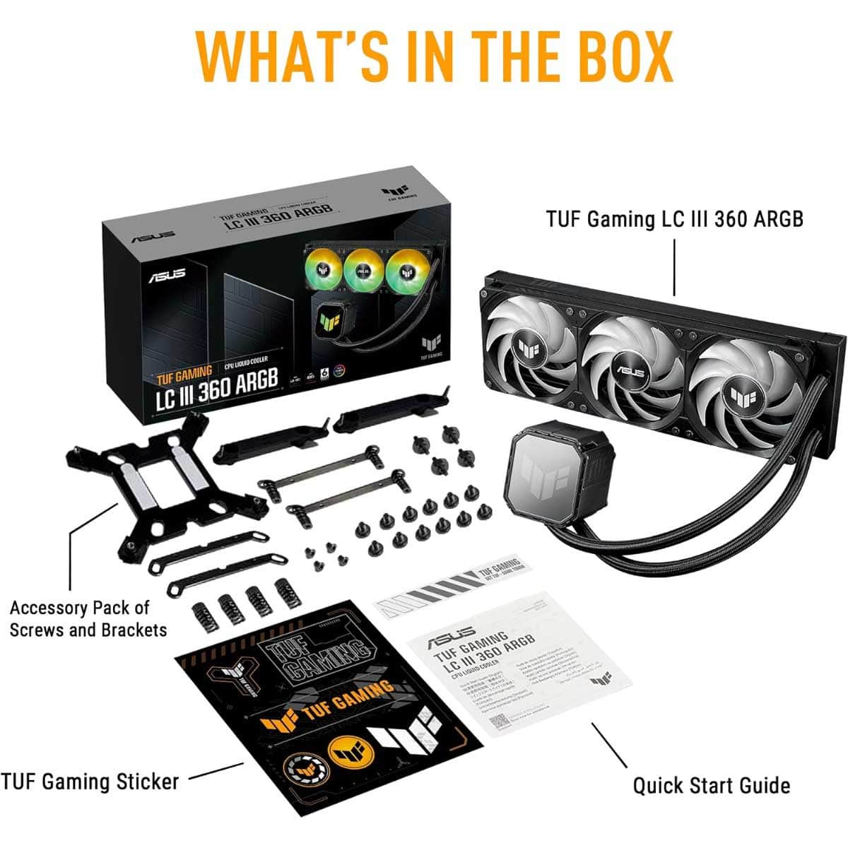 Asus TUF LC III 360 ARGB All-in-One Liquid Gaming CPU Cooler