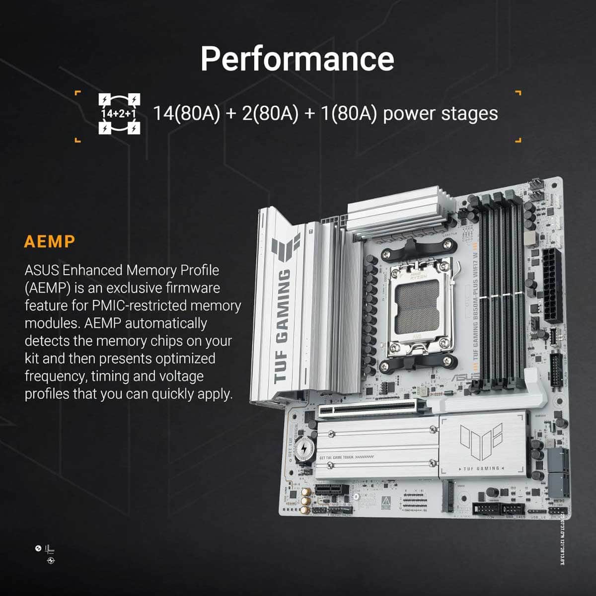 Asus TUF B850M-PLUS Wi-Fi7 AMD MicroATX Motherboard