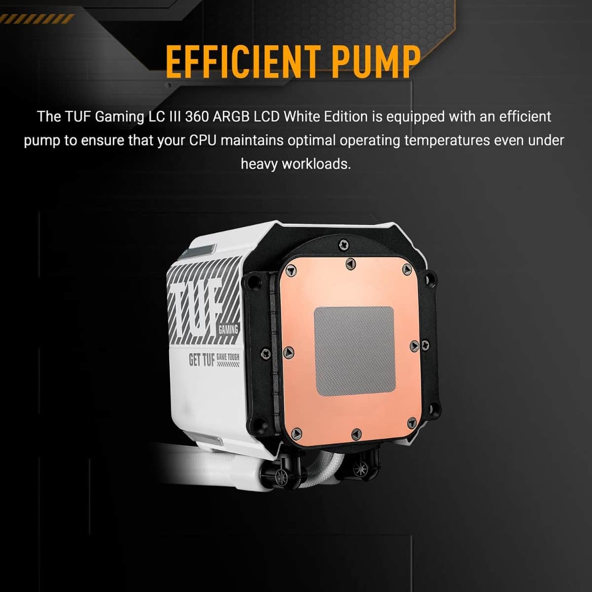 Asus TUF LC III 360 ARGB LCD White All-in-One Liquid Cooling Fan